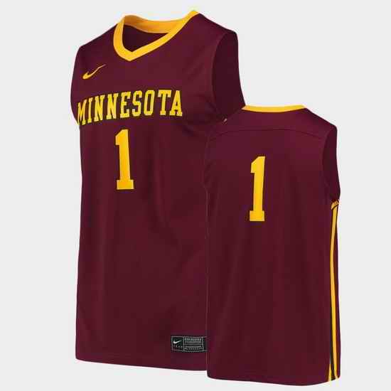 Men Minnesota Golden Gophers Maroon Replica College Basketball Jersey